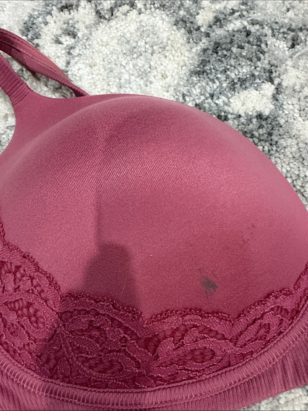 Victoria's Secret Lace Trim Push-Up Bra - Mauve 36DD - Picture 4 of 4